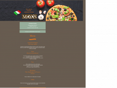 mayasrestaurant.no snapshot