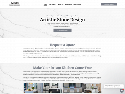 artisticstonedesign.ca snapshot