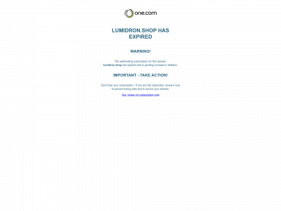lumidron.shop snapshot