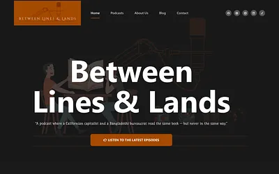 betweenlinesandlands.com snapshot