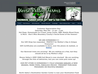 moosevalleyfarms.com snapshot