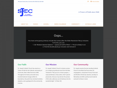 stjosephcincinnati.org snapshot