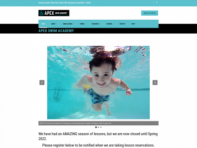 apexswimacademy.com snapshot
