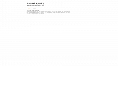 amranahmed.uk snapshot