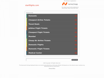 startflights.com snapshot