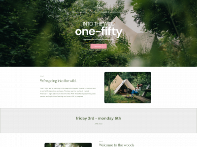 onefiftyintothewild.com snapshot