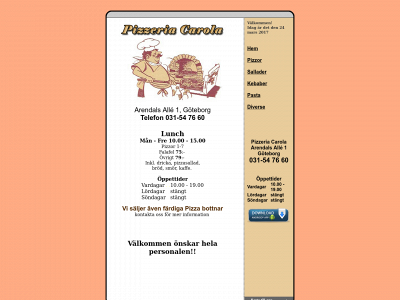 pizzeriacarola.se snapshot