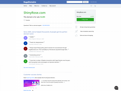 shinyrose.com snapshot