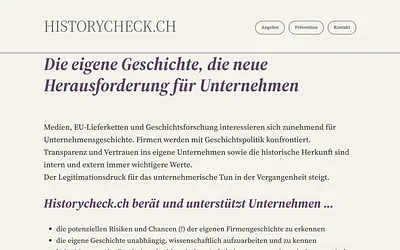 historycheck.ch snapshot