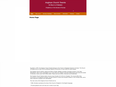 anglicanchurchtwente.com snapshot