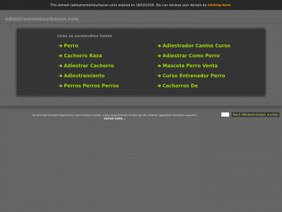adiestramientourbacan.com snapshot