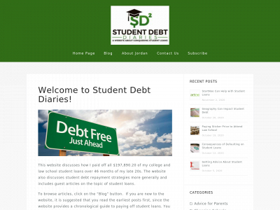 studentdebtdiaries.com snapshot