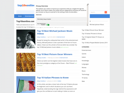top10sonline.com snapshot