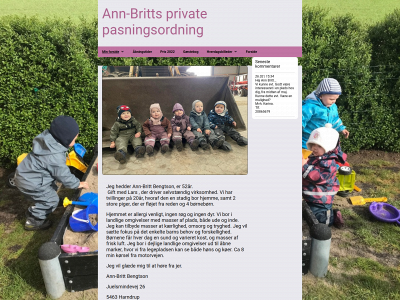 annbrittsprivatepasningordning.dk snapshot