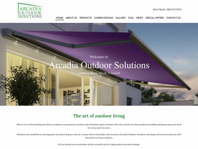 arcadiaoutdoorsolutions.co.uk snapshot