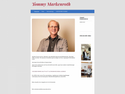 tommymarkenroth.se snapshot