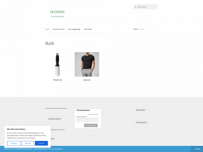 hannesb.se snapshot