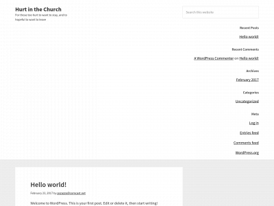 hurtinthechurch.com snapshot