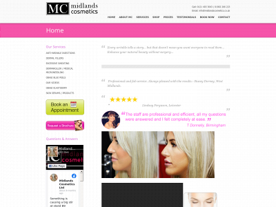 midlandscosmetics.co.uk snapshot