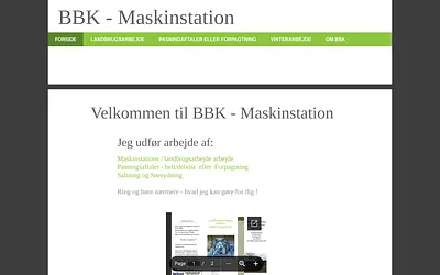 bbk-maskinstation.dk snapshot