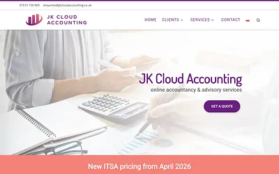 jkcloudaccounting.co.uk snapshot