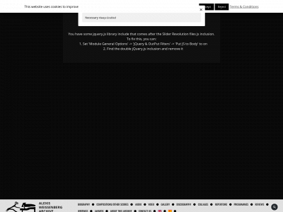 alexisweissenbergarchive.com snapshot