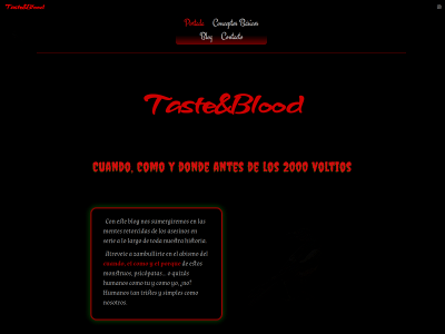 tasteandblood.com snapshot