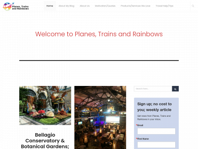 planestrainsandrainbows.com snapshot