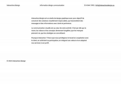 interactiondesign.ca snapshot