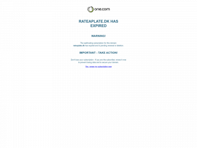 rateaplate.dk snapshot