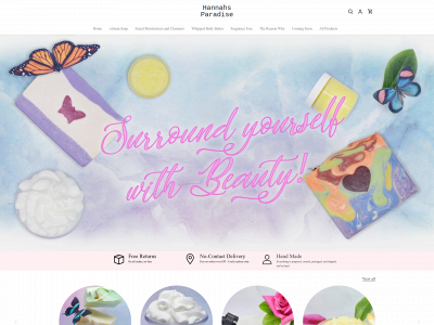 www.hannahs-paradise.com snapshot