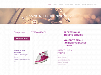 pressingneedsironing.co.uk snapshot
