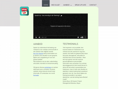 speak-up.be snapshot