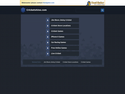 cricketshine.com snapshot