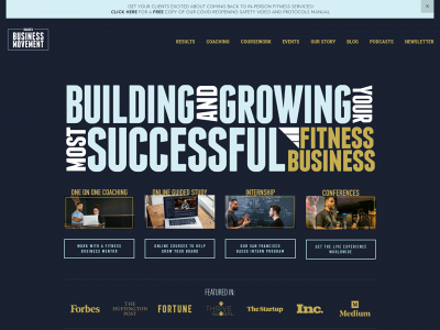 thebusinessmovement.com snapshot