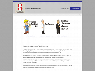 corporatetaxshelter.ca snapshot