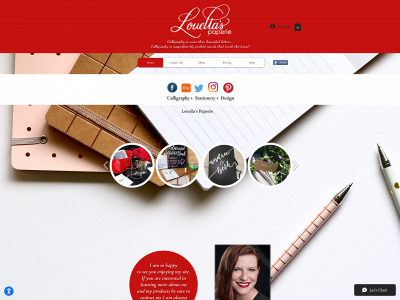www.louellaspaperie.com snapshot