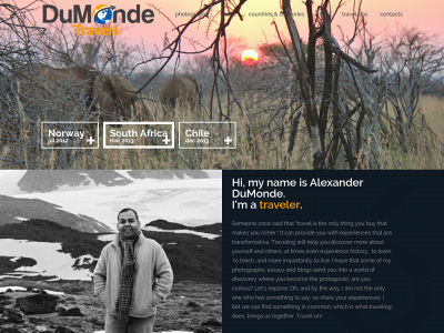 dumondetravels.com snapshot