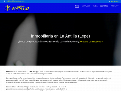 www.inmobiliariacostaluz.com snapshot