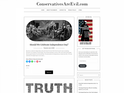 conservativesareevil.com snapshot