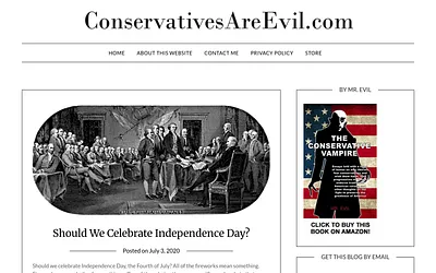 conservativesareevil.com snapshot