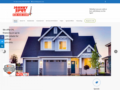 johnnyonthespothvac.com snapshot