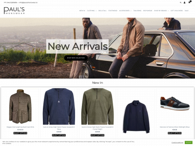 paulsmenswear.ie snapshot
