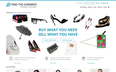 findthegarment.com snapshot