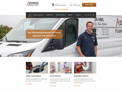 advancedplumbingsf.com snapshot
