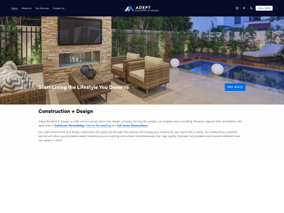 adeptbuild.com snapshot