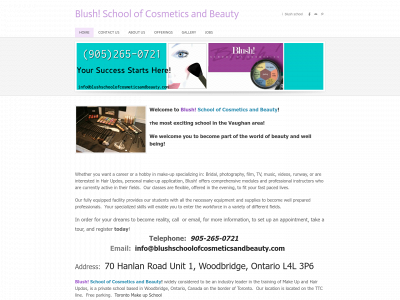 blushschoolofcosmetics.ca snapshot