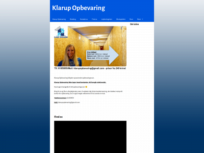 klarupopbevaring.dk snapshot