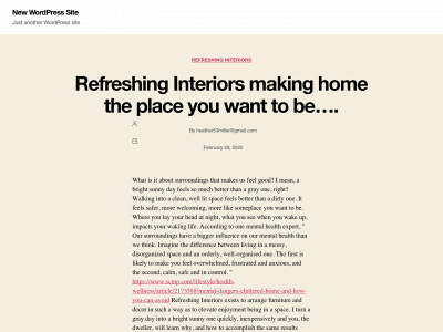 refreshinginteriorsllc.com snapshot