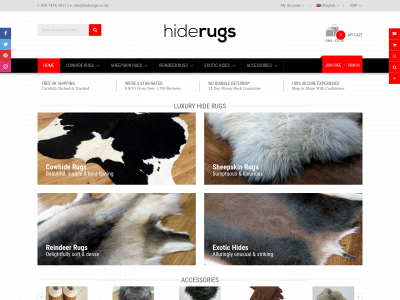 hiderugs.co.uk snapshot